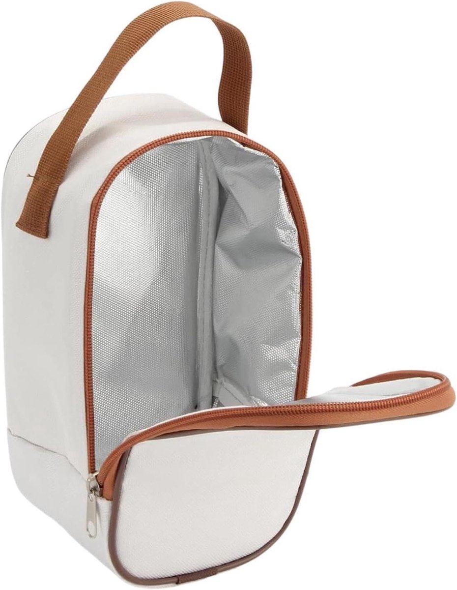 Lunchtas - Saladepot Tas - Maaltijden Meenemen - Geen Koelelementen Nodig - 22 x 13 x 10 cm - Wit