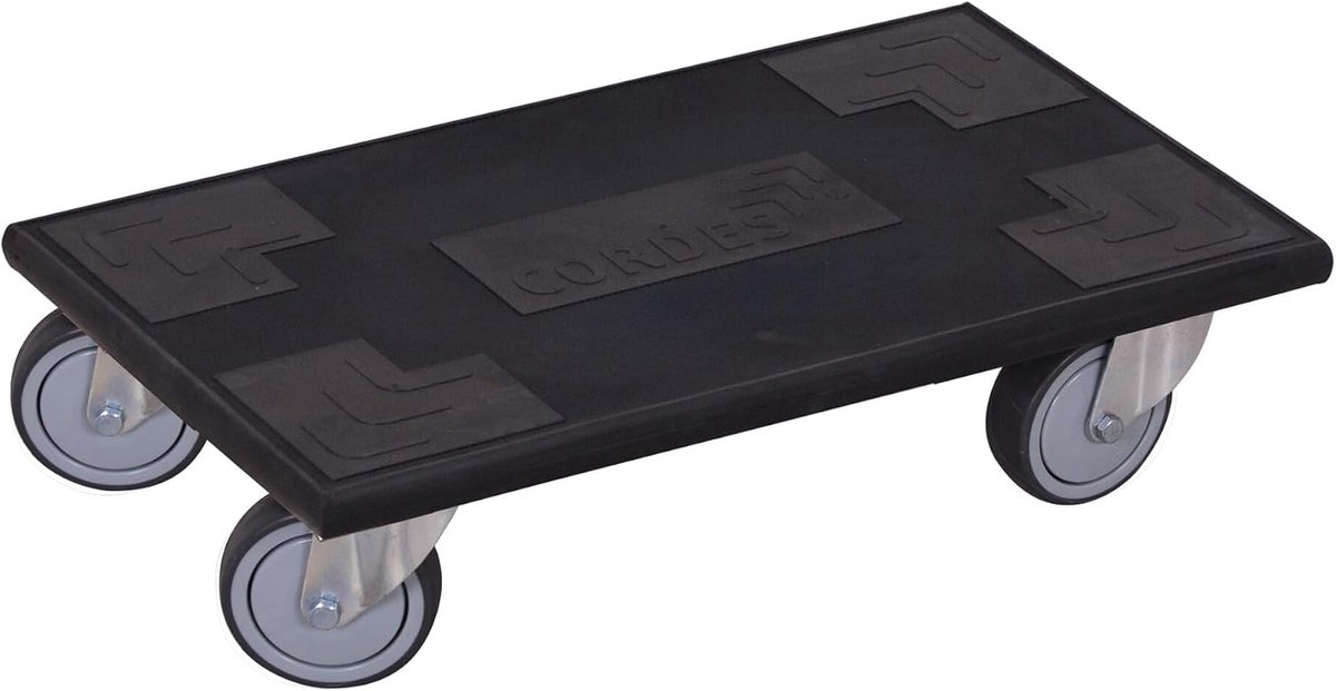 Meubelkar Europa 600 x 350 mm - thermoplastische wielen - belastbaarheid 300 kg - ideaal voor transport van meubels - SnelShoppen