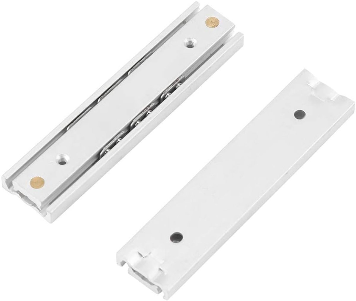 16 mm mini aluminiumlegering duurzame gladde Slideway voor ladekast 2 delen / set