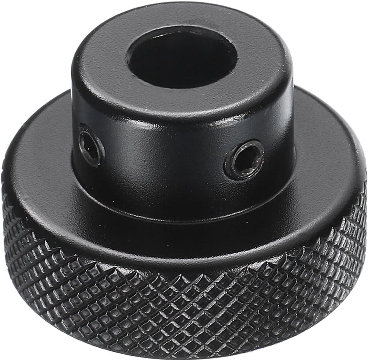 Aluminium knop 30 mm OD 8 mm gat knop voor freesmachine aluminium knop voor machieedschap met sleutel en 2 schroeven voor draaibank, zwart