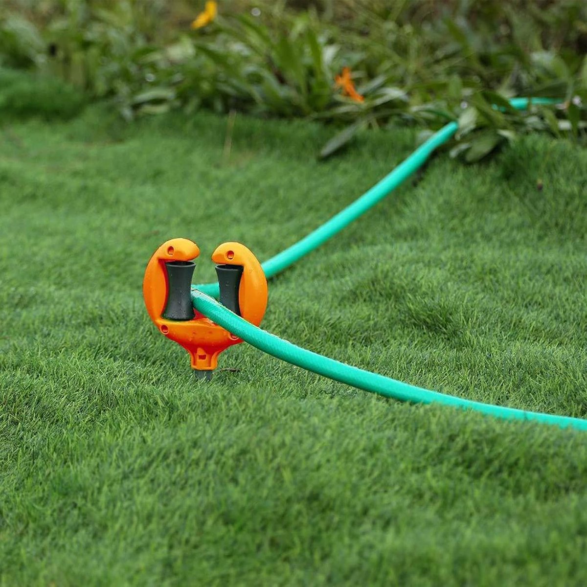 Tuinslanggeleider - Slanggeleider Rol - Tuinonderhoud - Gereedschapsvrije Installatie - 27 x 12 cm - Meerkleurig – foto 3
