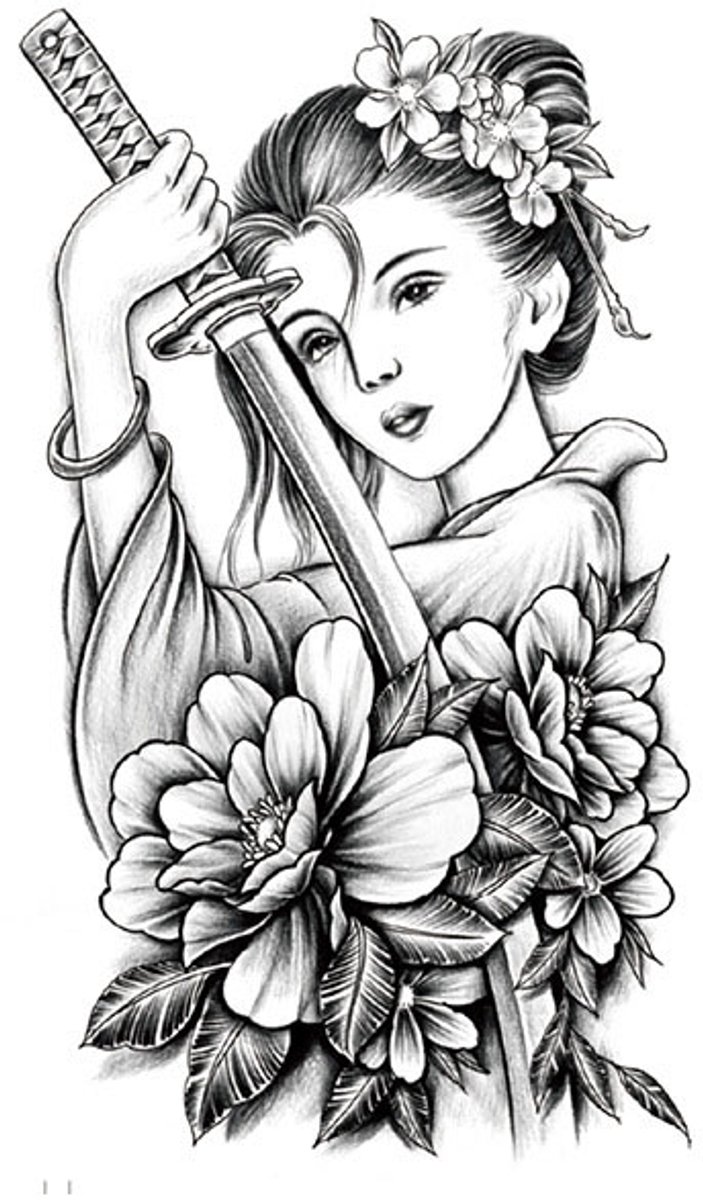 Tijdelijke tattoo japans 3 dagen