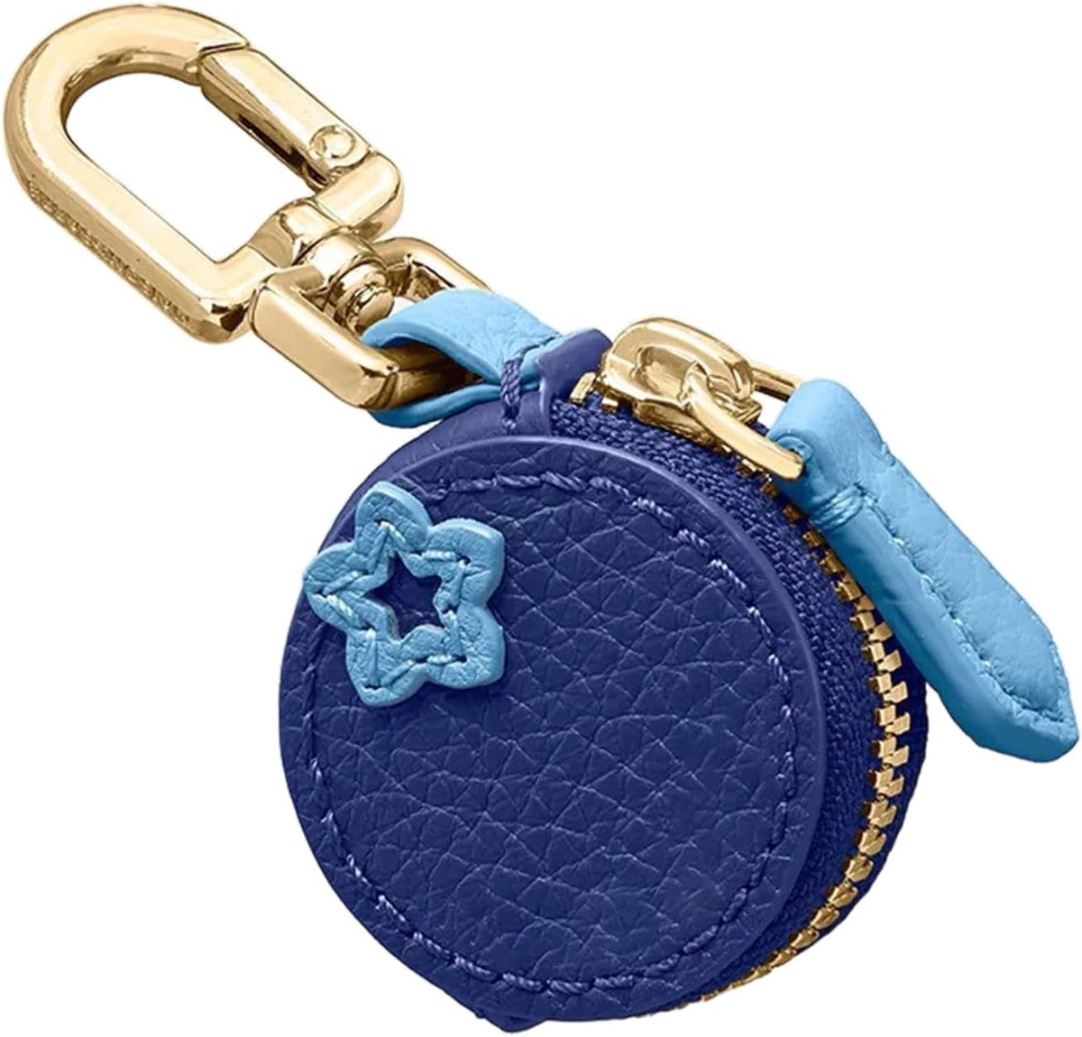 Blaubeere Taschenanhänger aus Leder, Y2K Sleutelhanger met rits, Esthetisch accessoire in Preppy stijl, Tas hanger, Bag Charms, Muntportemonnee