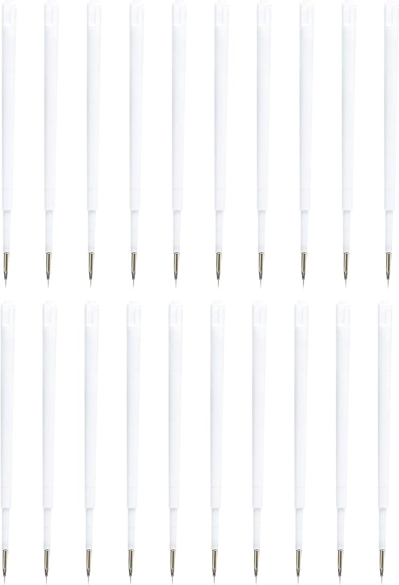 20 stuks Air Release Wieden Pen Vullingen Scherpe, intrekbare vervangbare wieden pen voor Vinyl, Air Release Pin Pen Wieden Tool Vullingen voor Craft & Auto Vinyl Wrap (20)