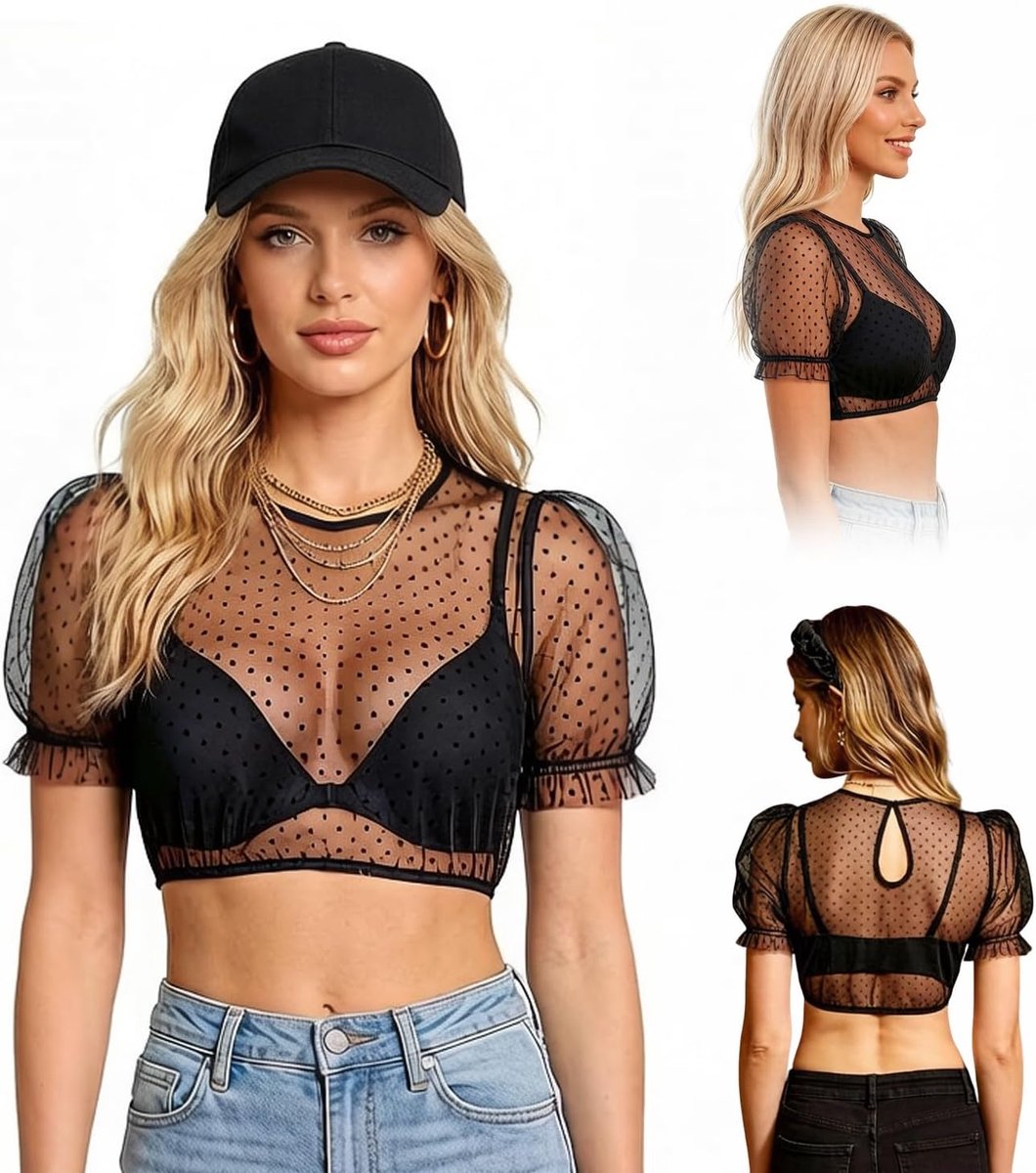 dirndlblouse, transparant