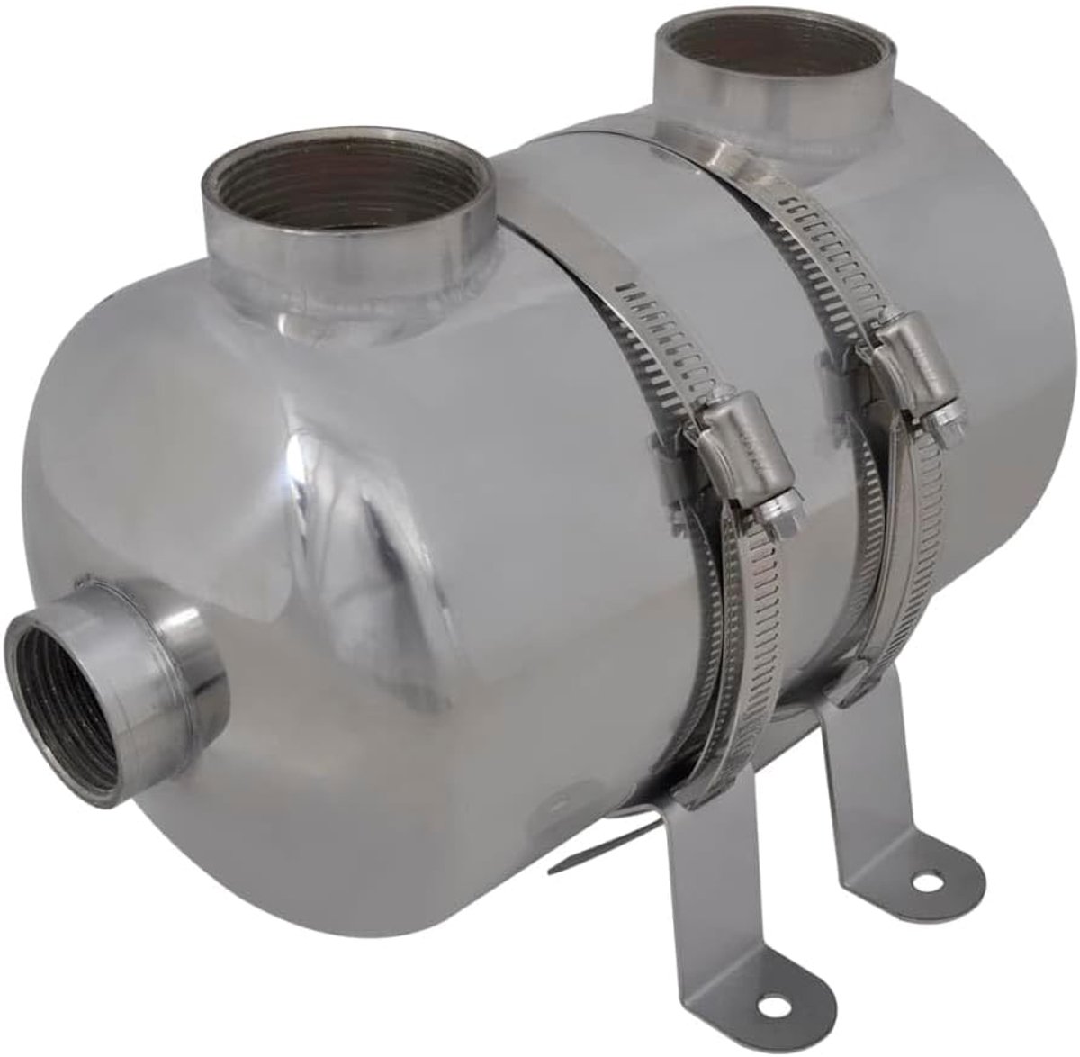 28 KW 292 X 134 Mm Zwembadwarmtewisselaar, Hoog Rendement Warmteoverdracht voor zwembad- en Ketelwaterscheiding, Corrosiebestendig Roestvrij Staal (292 x 134 mm)