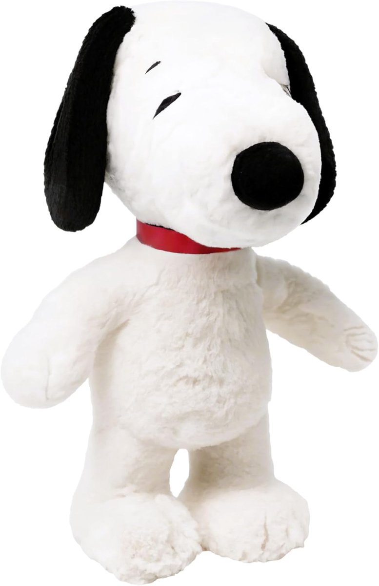 Knuffel Peanuts 38 cm – superzacht en extra knuffelbaar pluche – officieel gelicentieerd Peanuts product – ideaal knuffeldier voor kinderen en fans – met stickerset