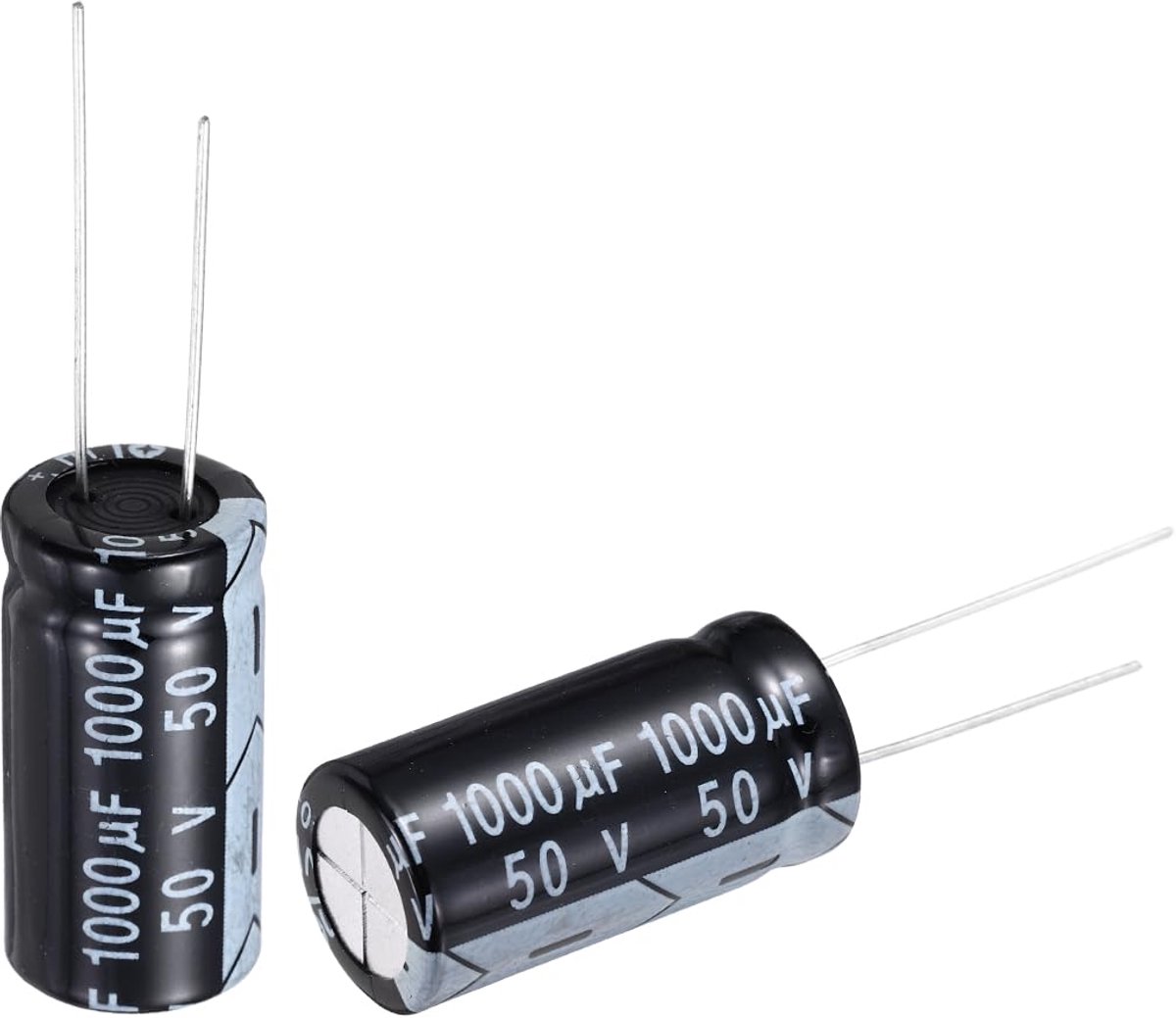1000uF 50V 13 x 25 mm elektrolytische condensator, aluminium condensatoren met radiale aansluitingen voor TV, LCD-monitor, VCD, 10 stuks