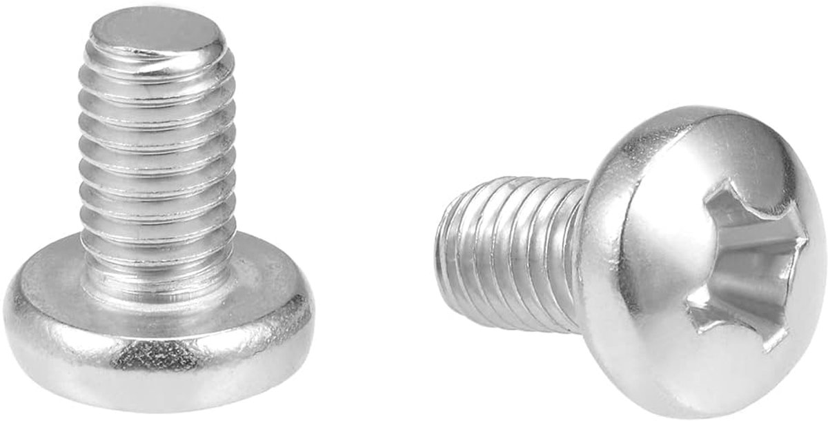 sourcing map 5 stuks machine schroeven kruiskop M8 x 10 mm zwenken kop bevestigingen bouten M8x14mm 10Pcs