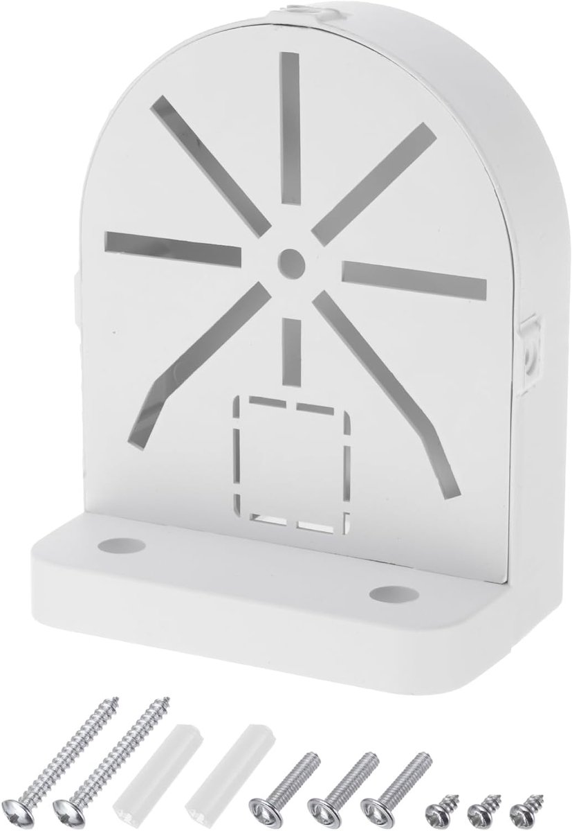Dome Beveiligingscamera Mount 4.9 Inch, 1 Pack Universele Dome Rechte Hoek Wandmontagebeugel Aansluitdoos Kunststof, Wit