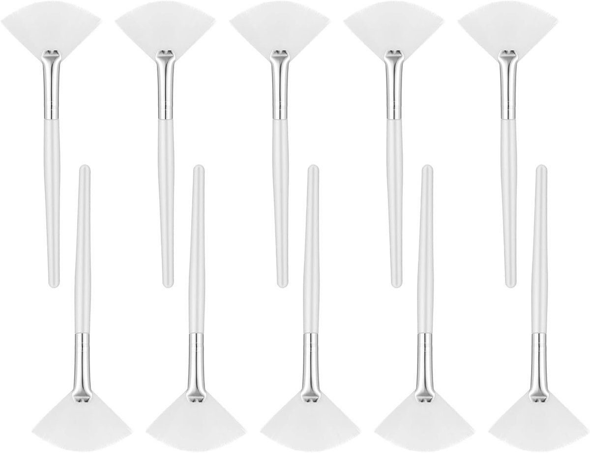10 stuks gezichtskwasten, waaierkwasten, cosmetica, maskerkwast, make-up | Make-up, voor vrouwen en meisjes, voor gezichtsbehandelingen, make-up cosmetica