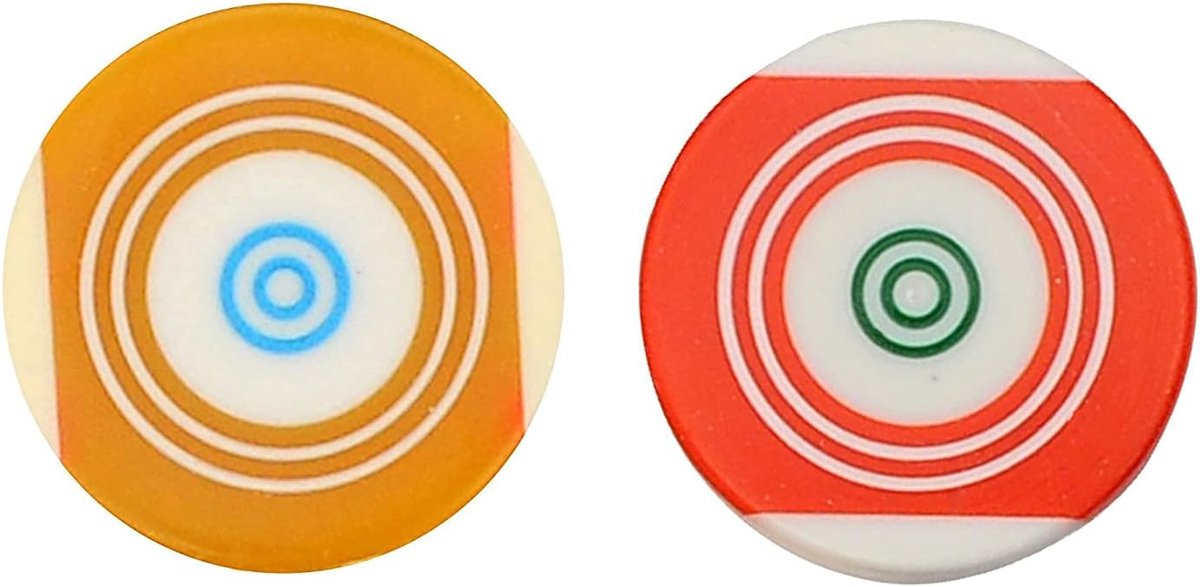 Carrom Board Striker Standaardformaat met etui (2-pack) - geen kleur-/ontwerpkeuze