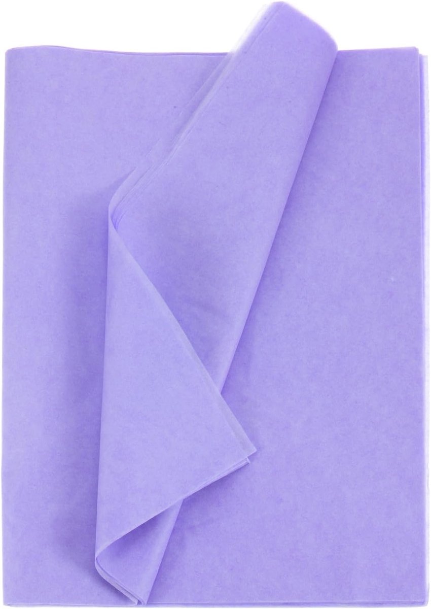 Zijdepapier 35 x 50 cm, zijdepapier voor cadeauzakjes, zijdepapier, lichtpaars om cadeau te verpakken, knutselen, verpakken