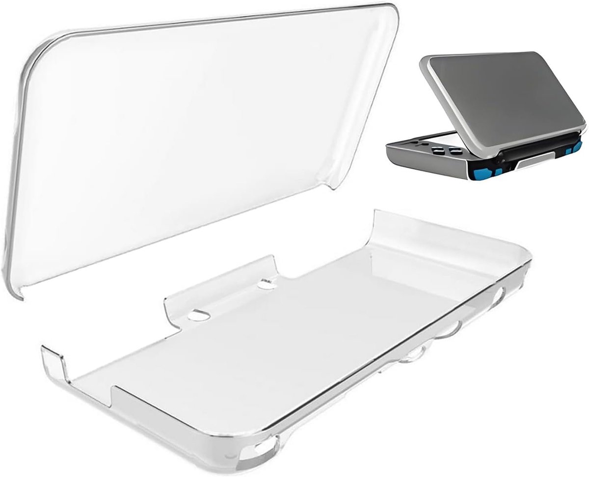 Transparante Clear Crystal Beschermhoes Case Shell voor Nintendo 2DS LL/XL, Transparant, Beauty Case