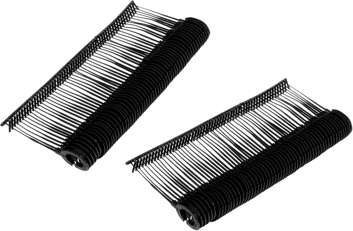 2000 stuks ronde haken voor etiketteerpistool, 25 mm, zwart, standaard navulverpakkingen voor etiketteermachine, haken voor het ophangen van kleding, fijne punten, navullen, prijsetiketten