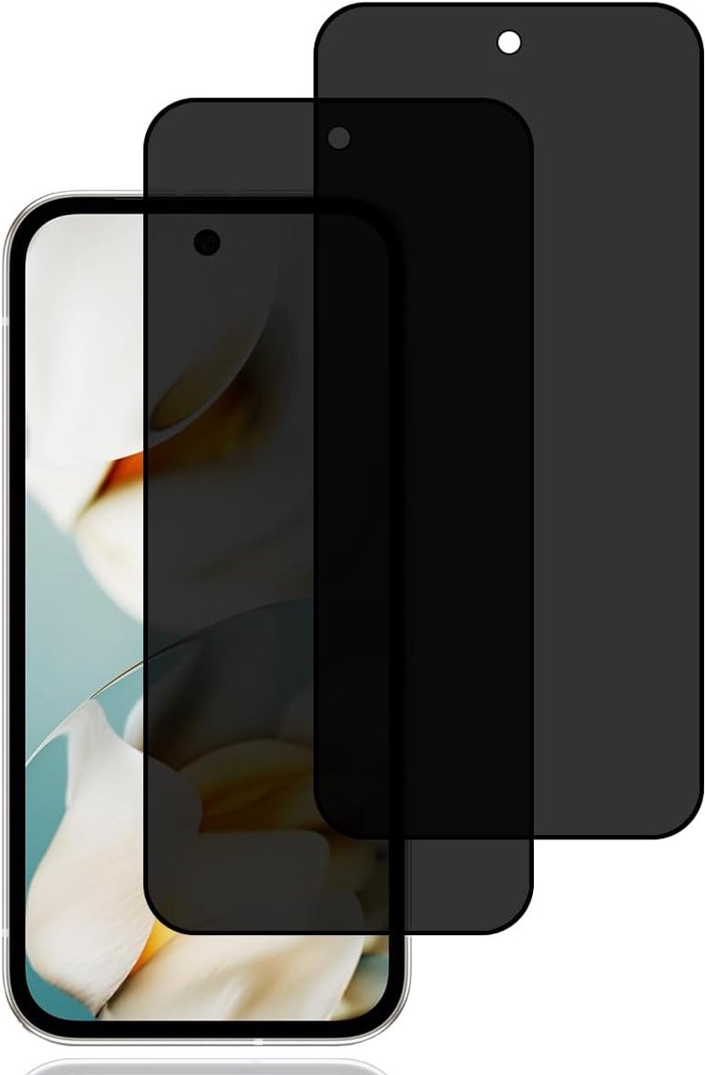 Screen Protector voor Google Pixel 9a 5G [2 stuks] | anti-spy gehard glas film,9H hardheid,krasbestendig,hoge gevoeligheid,anti-spy schermbeschermer voor Google Pixel 9a