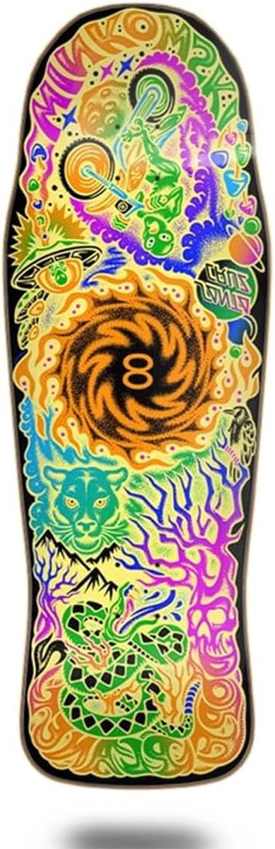 Skateboard Deck Old School Deck Skateboarden Winkowski Dope Planet Two 10.34 x 30.54 inch Multicolour