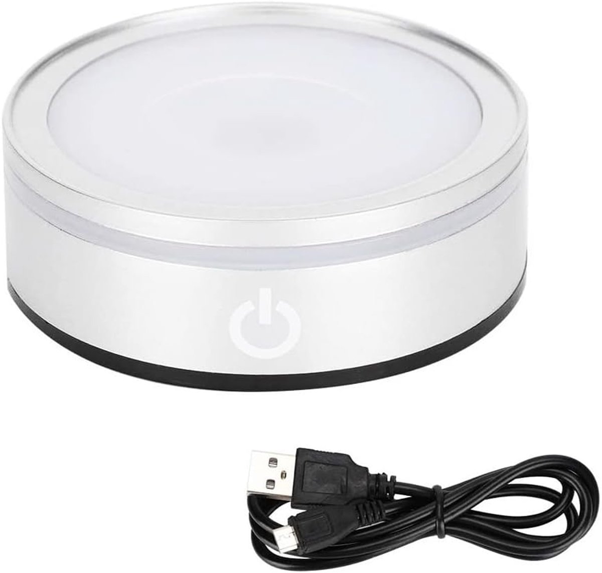 Ball Stand 8 CM Multicolor LED Light Base Crystal Display Plank voor 3D Crystal Ball Vakmanschap Display