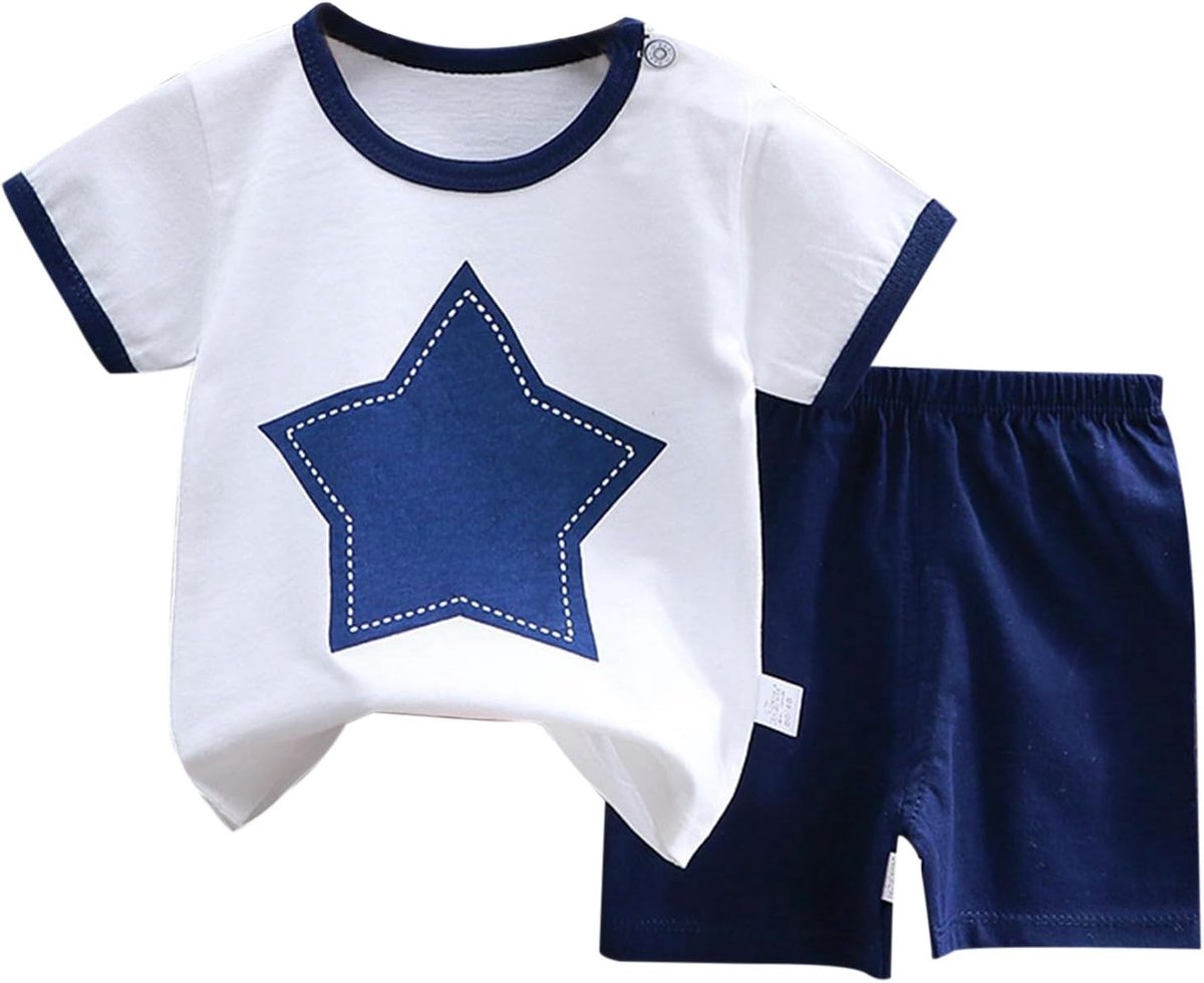 Babyset 62 - Korte mouwen - Katoen - Comfortabele zomerkleding voor meisjes en jongens - SnelShoppen