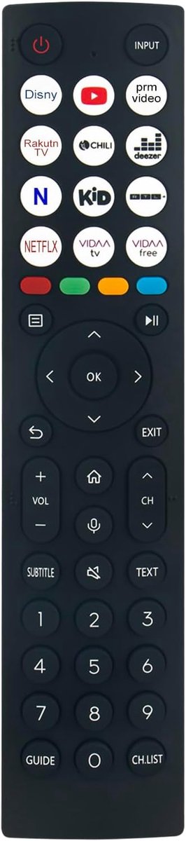 ALLIMITY ERF2M36H Voice Remote Control Replacement Suitable for Hisense UHD 8K TV U77HQ 55U77HQ 65U77HQ ERF2M36 - ShopVlot