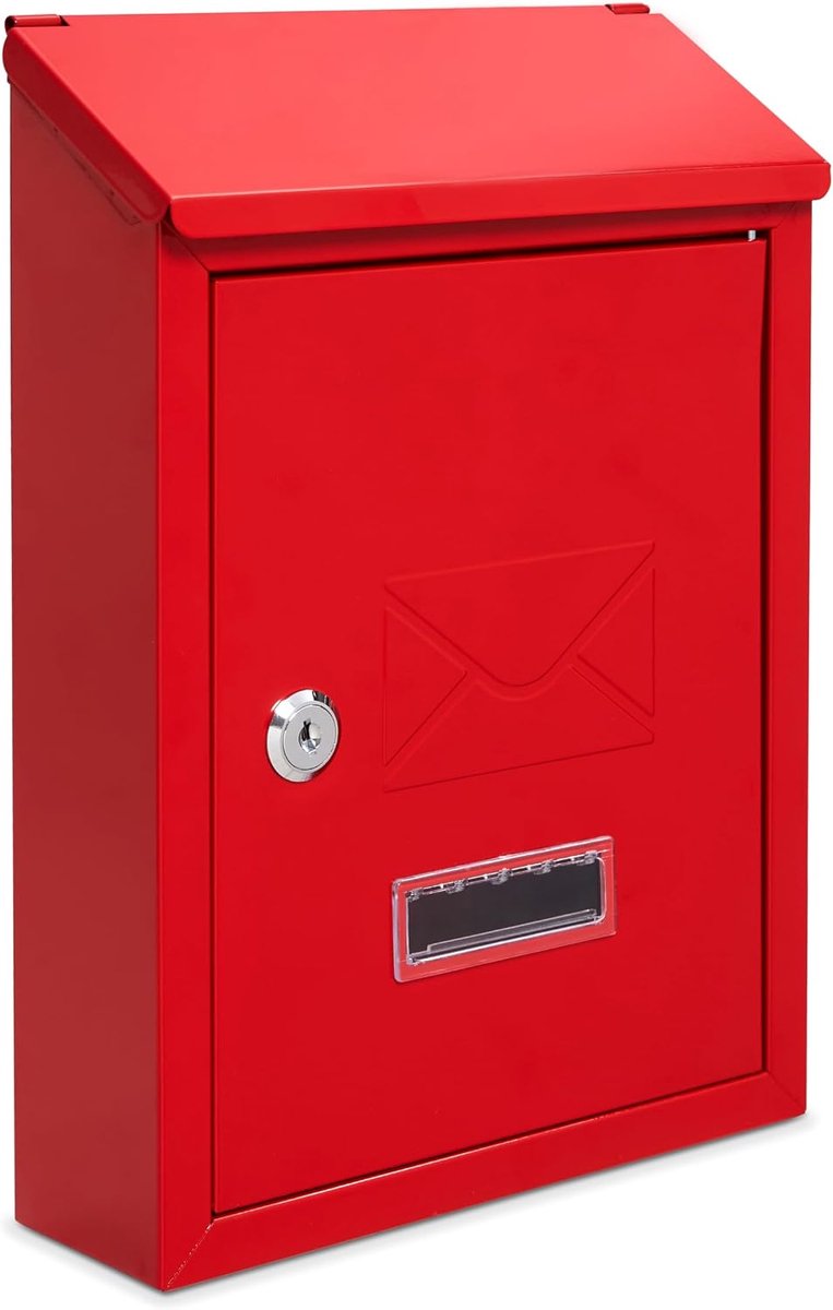 Assorted Collections Wall-mounted mailbox, lockable mailbox with 2 keys, weatherproof mailbox, easy to install, 21 x - ShopVlot