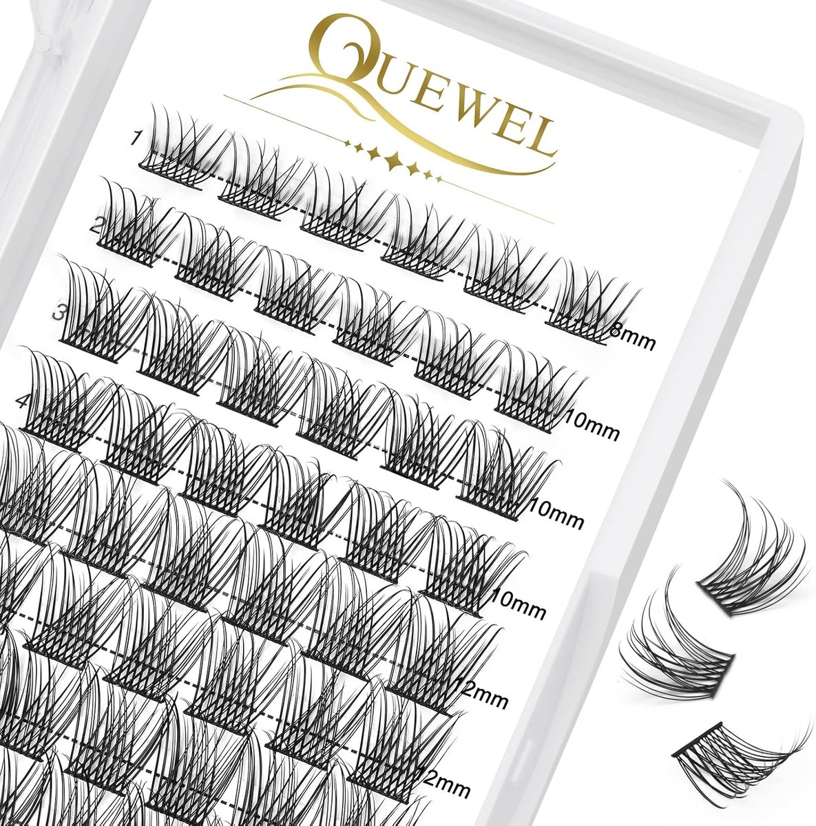 Individuele Wimpers D-Curl 8-16 mm - Losse Wimpers Mix - Natuurlijke Look - Perfect voor Zelf Wimperextensions - ShopVlot