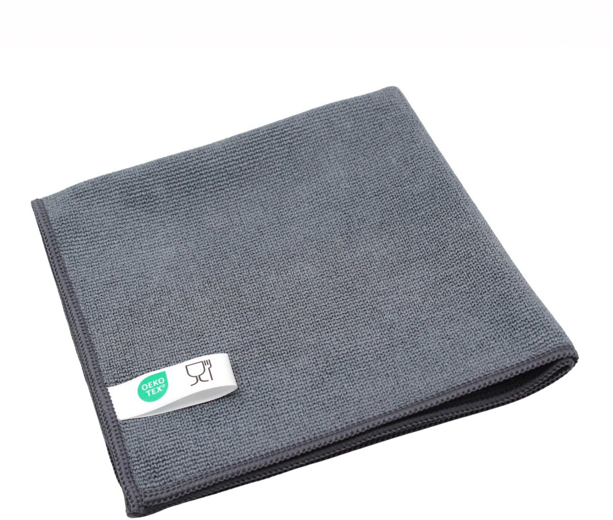 Foodline Microvezeldoek ChiaMo.nl Grijs 40 x 40 cm (5 stuks)