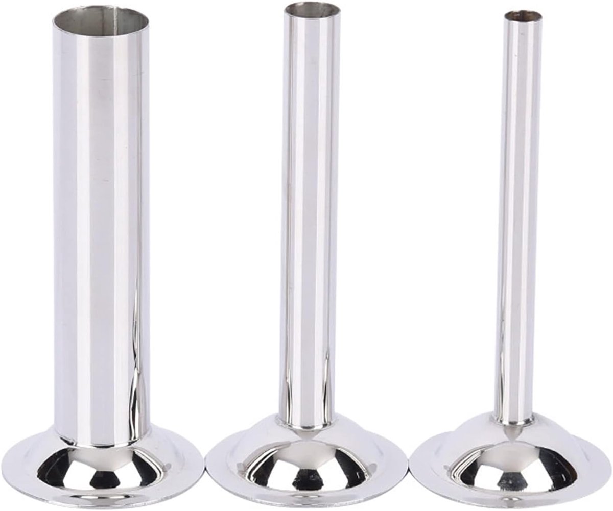 Sausage Stuffer Tubes 3pcs - RVS Vulbuizen - Geschikt voor handmatige en elektrische vleesmolen - ShopVlot