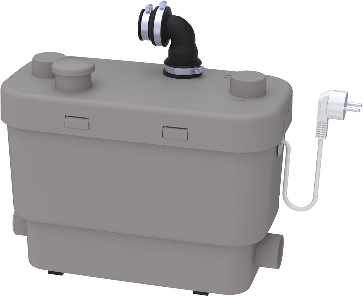 Afvoerpomp SANISPEED - 6000 l/h - wit - ideaal voor afvoeren van afvalwater - ShopVlot