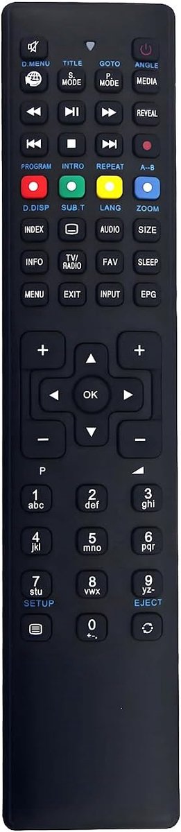 Afstandsbediening RC1255 - vervangend model - geen programmeren nodig - eenvoudig in gebruik - ShopVlot