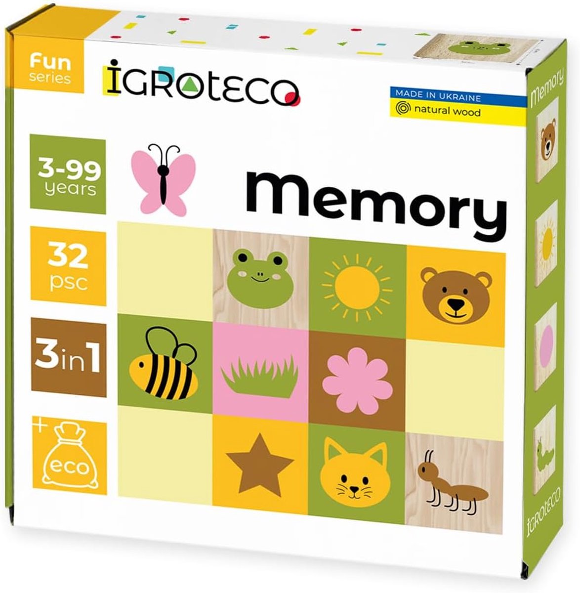 Memoryspel voor kinderen vanaf 3 jaar - Houten uitvoering - Dierenmotieven - Stimuleert geheugen en concentratie - ShopVlot