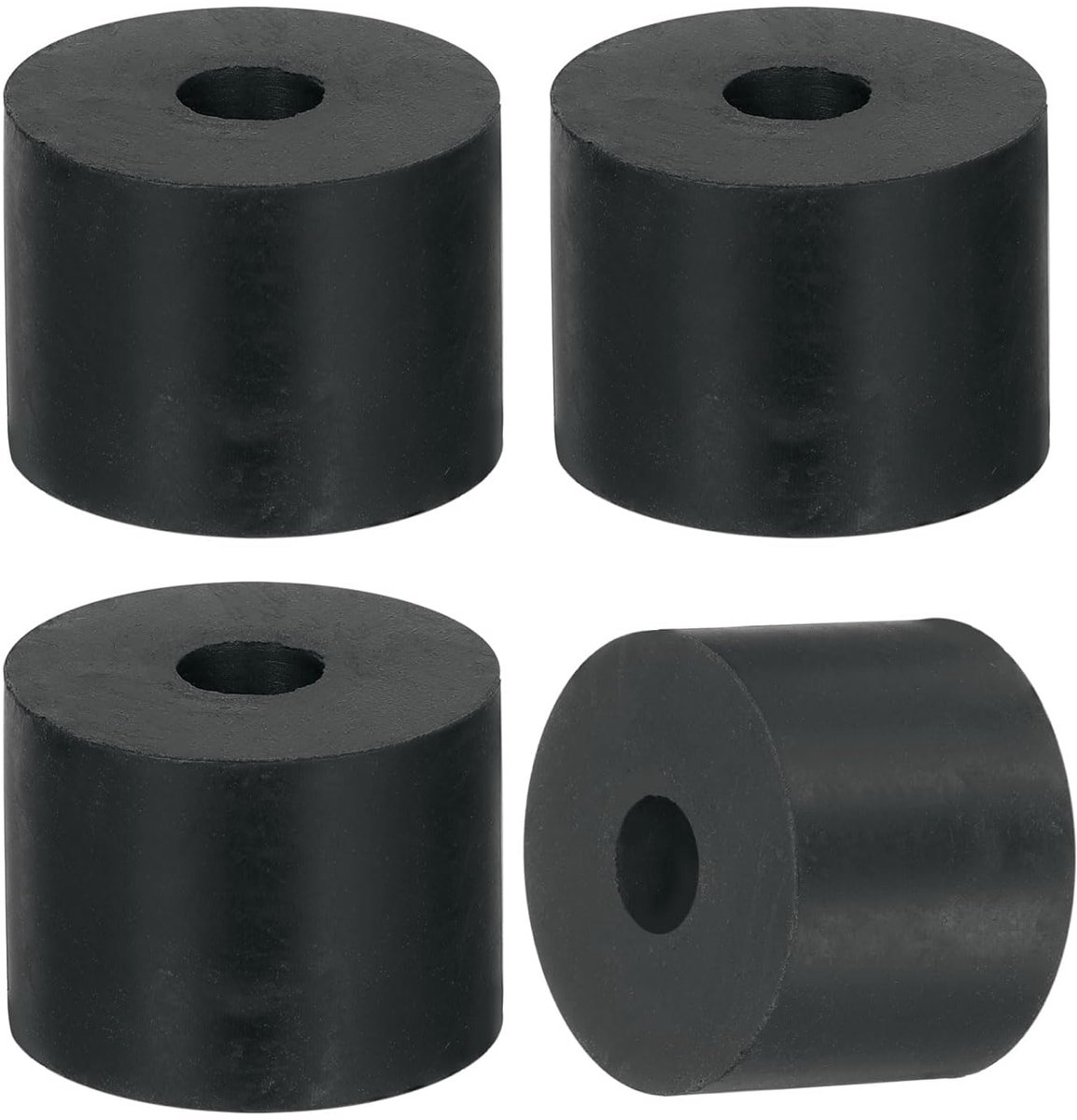 4 stuks rubberen sluitringen, zwart, 40 mm buitendiameter 12 mm binnendiameter 30 mm dik, afstandshulzen, rubberen afdichting, ronde afstandhouders voor kraan, meubels, machinetechniek