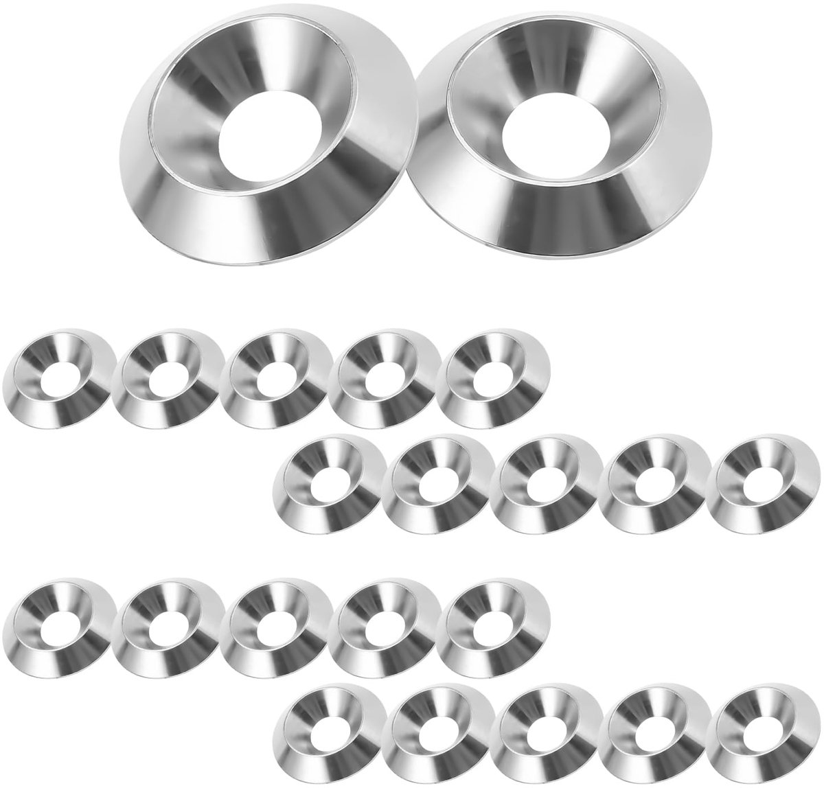 Verzonken ring, 10 stuks M5 x 18 mm van roestvrij staal 304