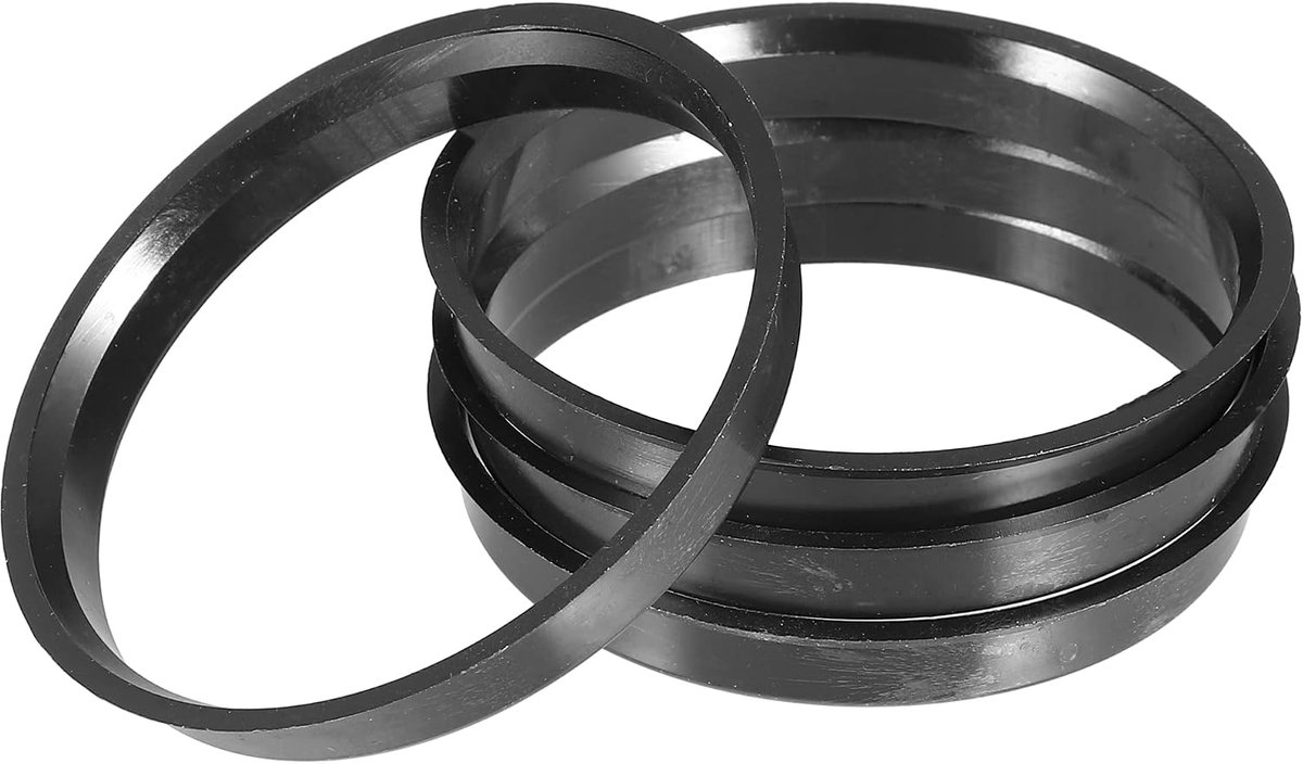 4 stuks 72,6 mm tot 70,1 mm universele auto centreerringen zwart