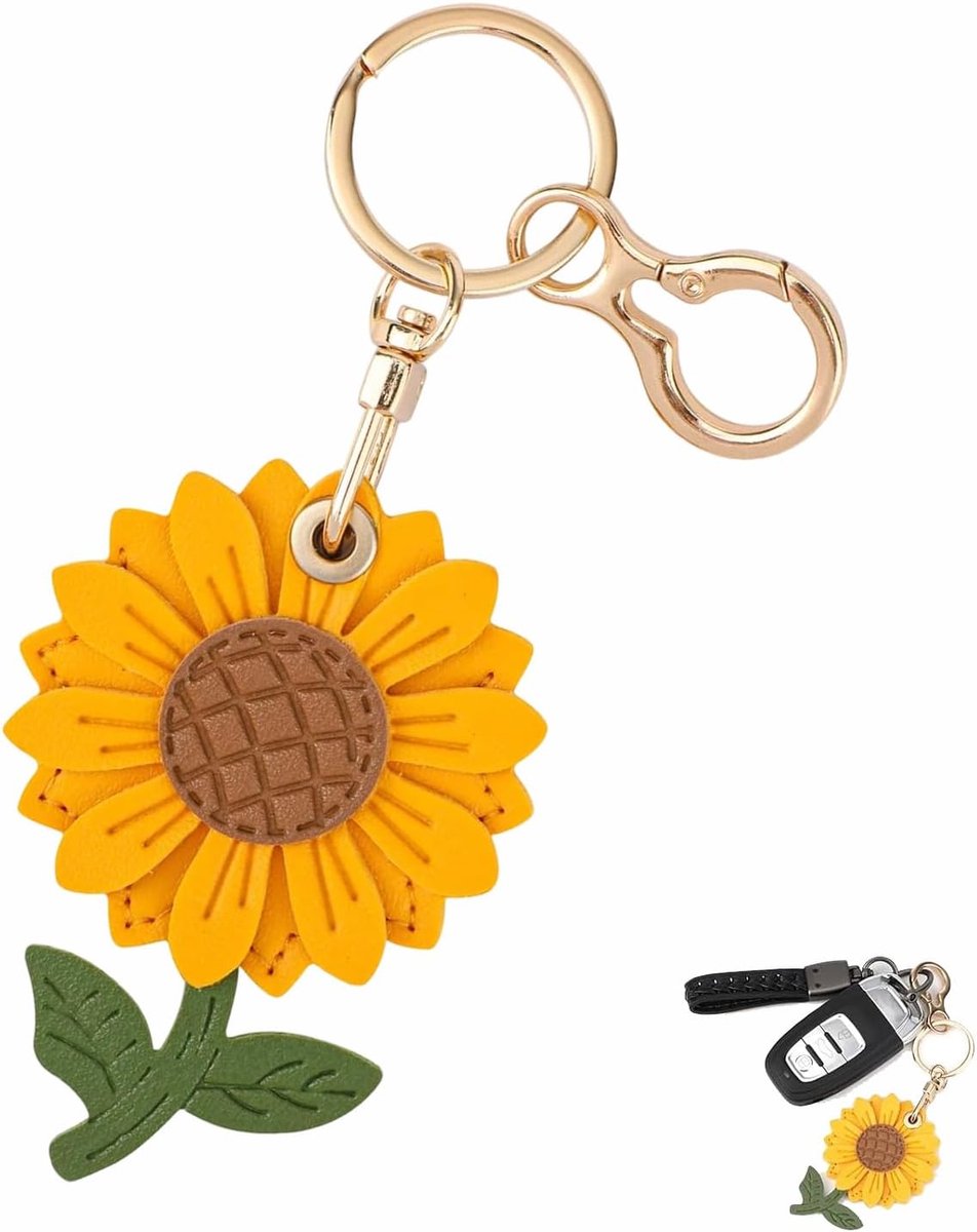 Sleutelhanger beschermhoes compatibel met AirTag | Lederen sleutelhanger voor AirTag voor dames portemonnees en rugzakaccessoires