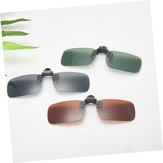 Zonnebril Clips - Overzet Zonnebril - Buitenactiviteiten Bescherming - Gepolariseerde Lenzen - 6 Stuks - Gemengde Kleuren — afbeelding 2