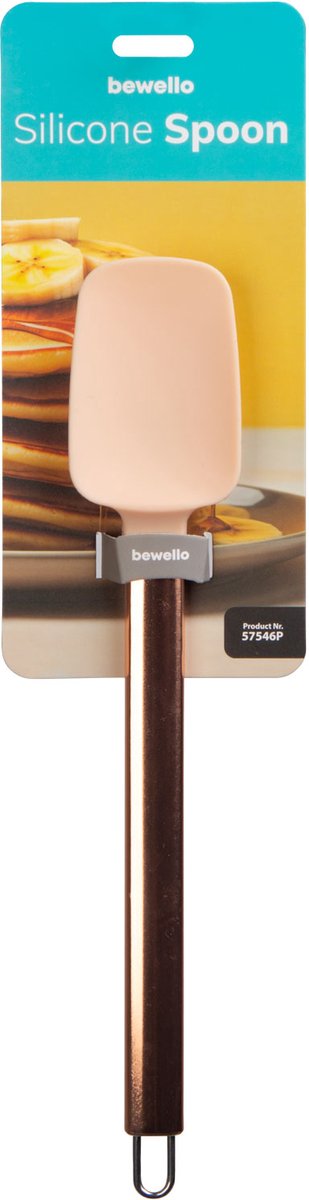 Siliconen lepel - perzik - 28 x 5 x 1,7 cm 1 Stuks [57546P]