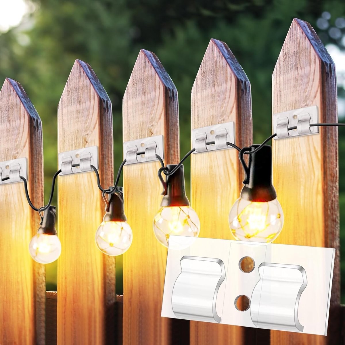 Lichtclips voor Buiten - 30 Stuks Duidelijke Clips - Waterdichte Zelfklevende Strips - Perfect voor Kerstverlichting - ShopVlot