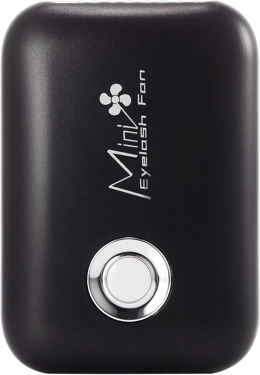Eyelash fan mini USB oplaadbaar - zwart - 3 snelheden - ideaal voor het drogen van wimpers - ShopVlot