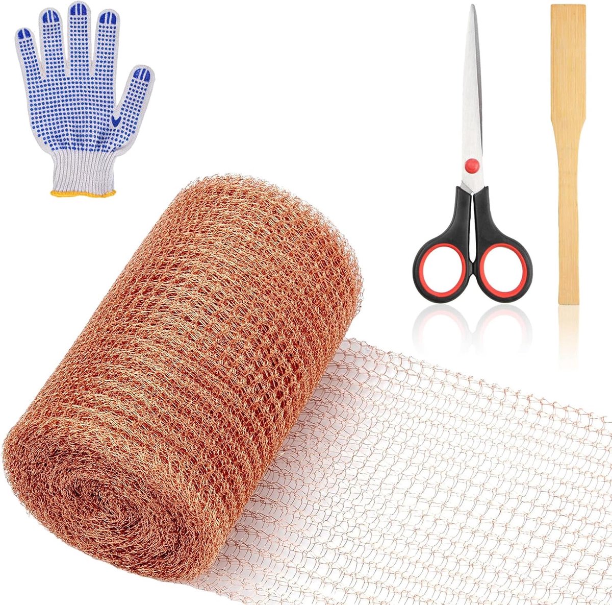 Kopertape 12 m x 12,7 cm - dubbele laag puur koper - roestvrij en herbruikbaar - ideale bescherming voor planten - ShopVlot