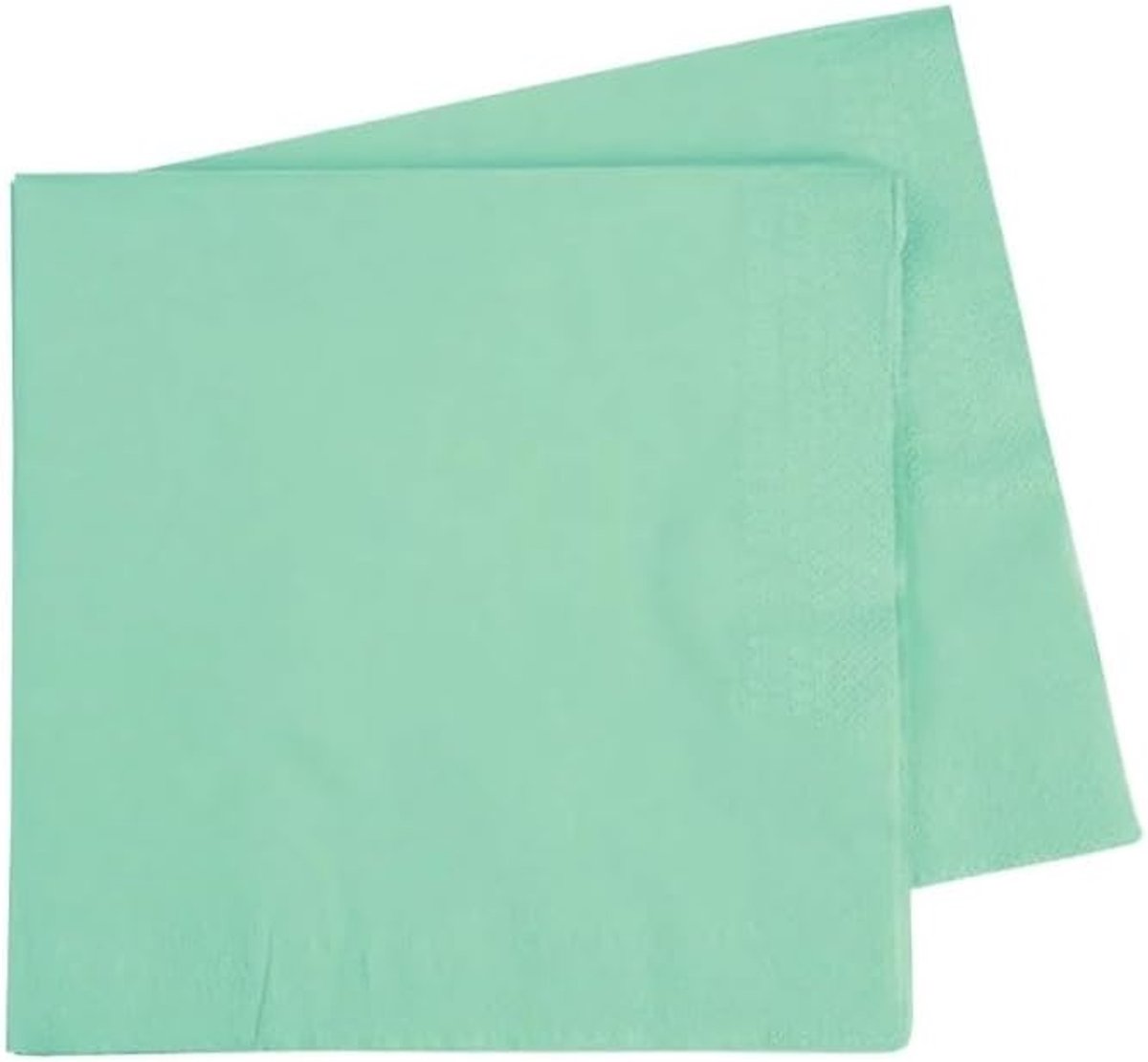 Papieren Servetten 20 Stuks - Groene Munt Pastel - Feestdecoratie - Perfect voor Verjaardagsfeest - ShopVlot