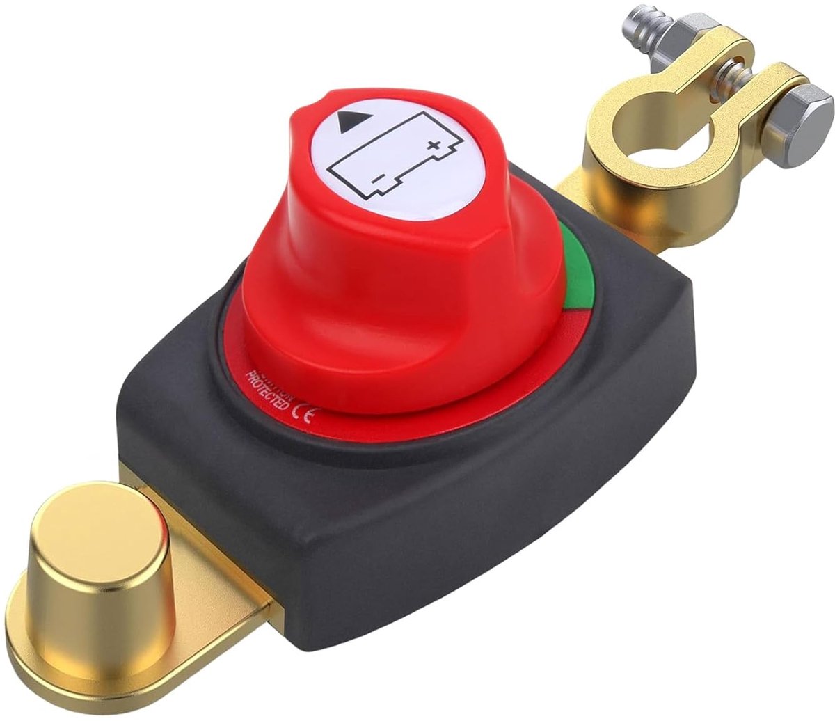 Accuschakelaar 12 V-48 V - On-Off batterij scheidingsschakelaar - Veilig batterijbeheer voor auto, boot - ShopVlot