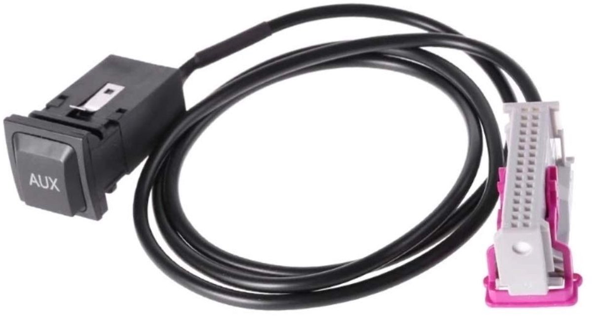 Aux-in aansluiting 3,5 mm - voor Audi RNS-E - bus met kabel - muziekstreaming in de auto - ShopVlot