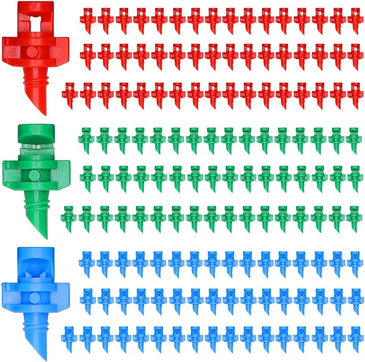 Microaspers 150 Stuks - Roodgroen - Nebulisatiemondstukken - Perfect voor micro-irrigatie - ShopVlot