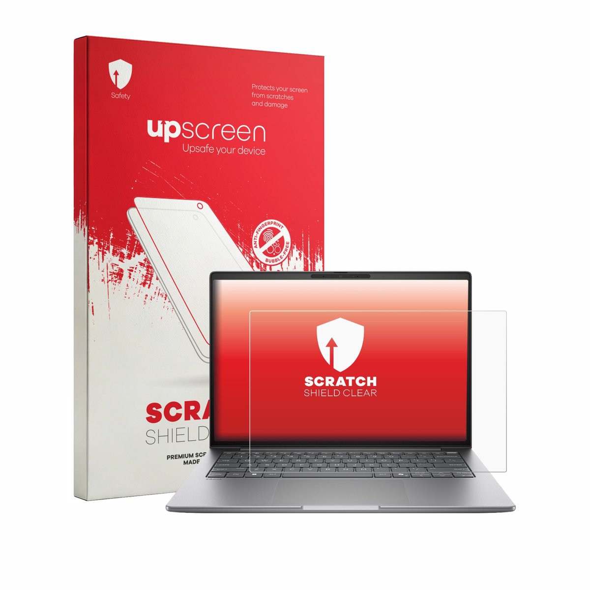 upscreen - Screenprotector voor HP Zbook 8 G2i 14" - Folie Beschermfolie transparant