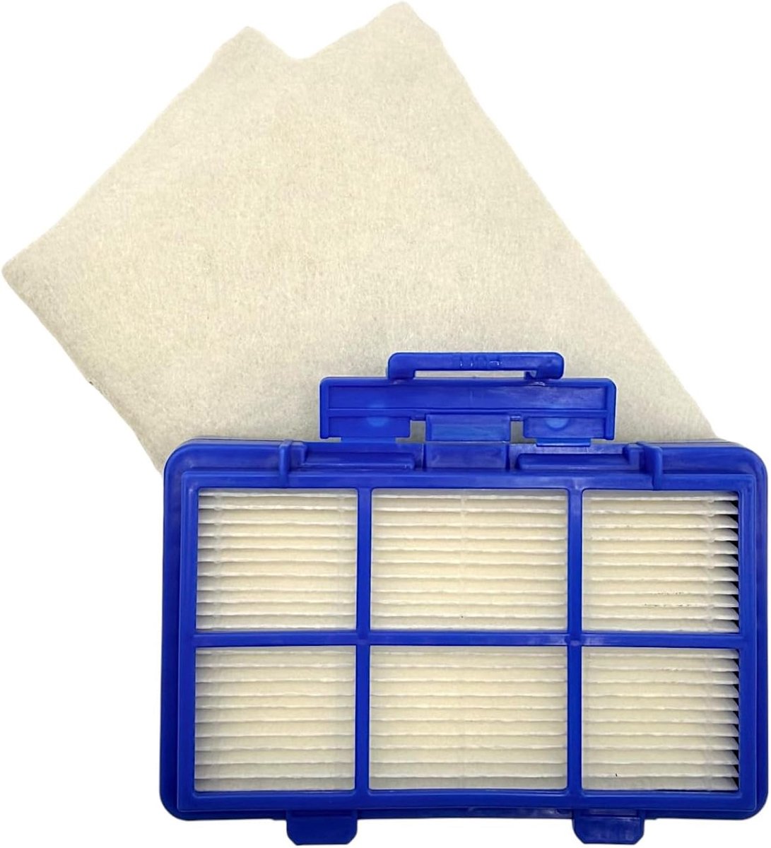 stofzuiger filter set PowerGo - HEPA filter + knipbaar motorfilter - vervangbaar en herbruikbaar - ShopVlot