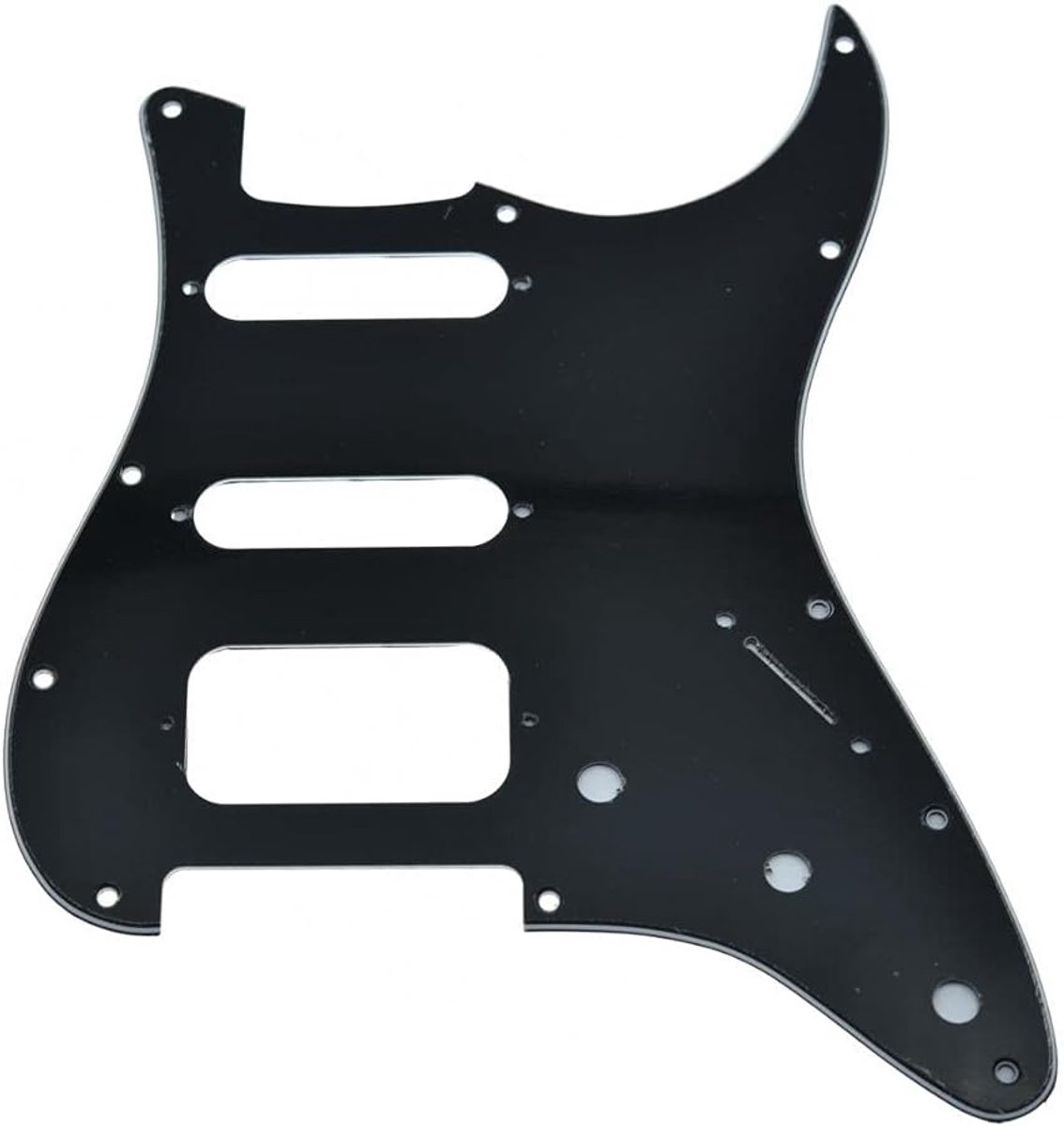 Gitaarpickguard 11-Holes - Zwart 3-Laags - Geschikt voor HSS Stratocaster - Verbeter de uitstraling van je gitaar - ShopVlot