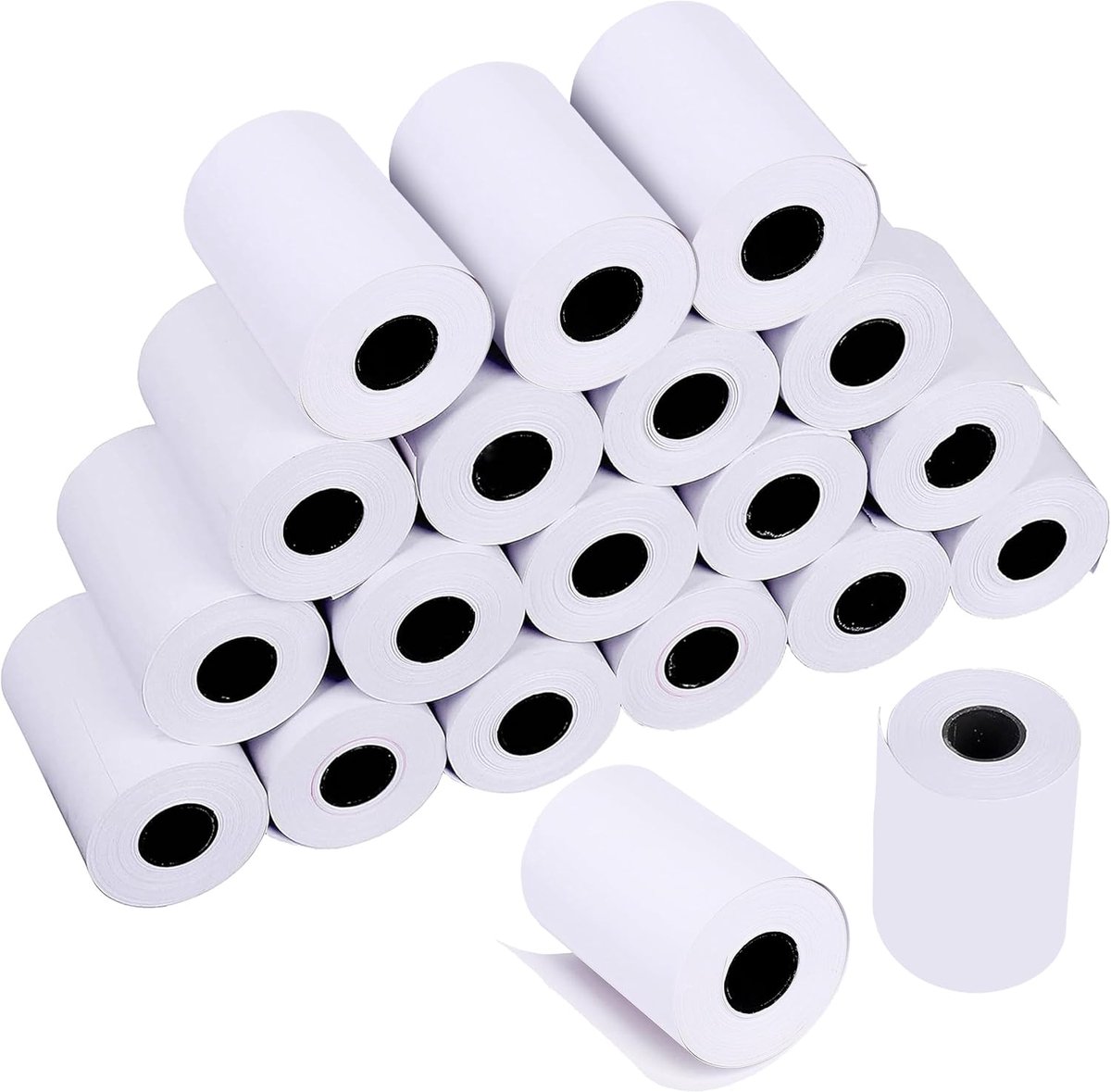 Thermal papier rol 57 x 40 mm - 100% puur hout - heldere afdruk - geschikt voor supermarkt - ShopVlot