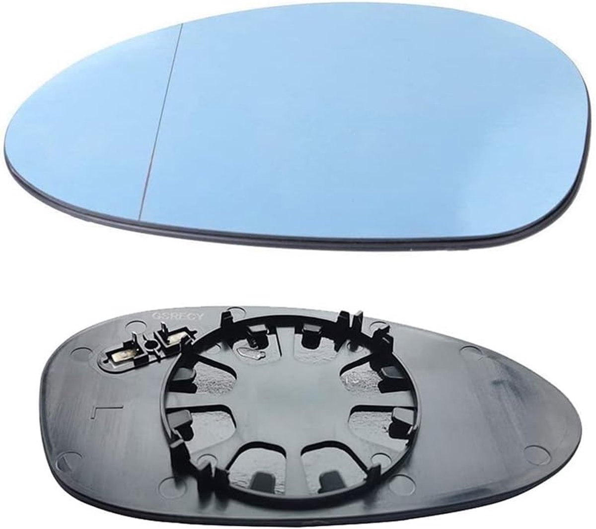 Zijspiegels glas verwarmd - Blauwe tint - Links voor BMW E82 E90 E91 E92 E46 - ShopVlot