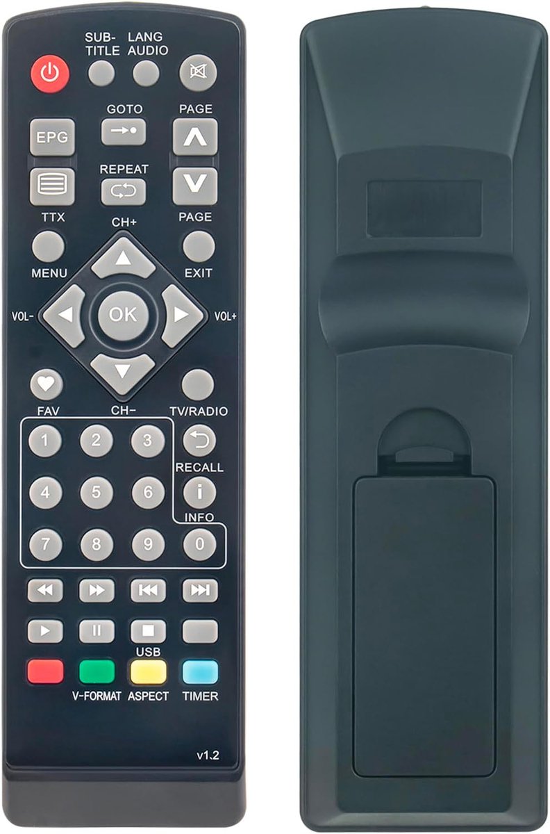 Afstandsbediening vervangend - geschikt voor XORO HDTV ontvanger - eenvoudig in gebruik - geen programmeren nodig - ShopVlot
